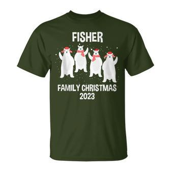 Fisher Family Name Fisher Family Christmas T-Shirt - Seseable