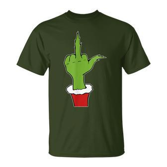 Christmas Naughty Elf Adult Humor Anti Christmas T-Shirt - Monsterry