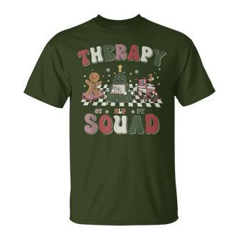 Therapy Squad Slp Ot Pt Team Christmas Therapy Squad T-Shirt - Seseable