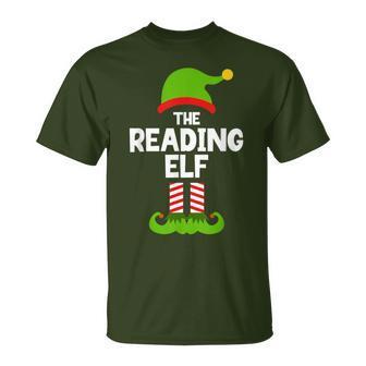 The Reading Elf Christmas Matching Party Book Reader T-Shirt | Mazezy CA