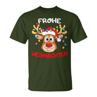 Reindeer Merry Christmas T-Shirt - Seseable