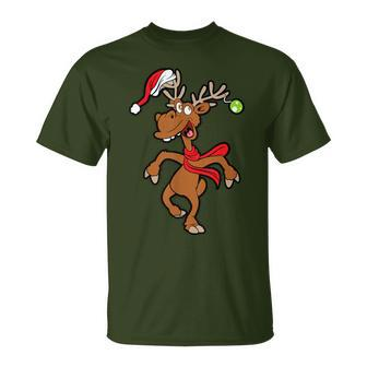 Reindeer Rudolf Christmas Xmas T-Shirt - Seseable