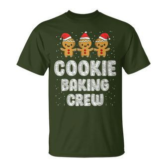 Gingerbread Cookie Baking Crew Family Christmas Baking T-Shirt - Seseable