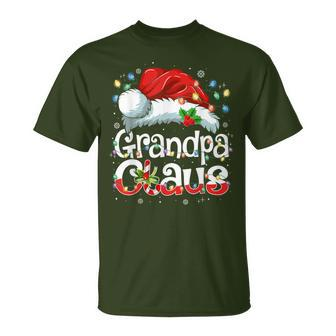 Grandpa Claus Xmas Santa Matching Family Christmas Pajamas T-Shirt | Seseable CA