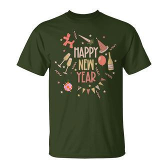 Happy New Year 2024 New Years Eve Party Family Christmas T-Shirt - Seseable