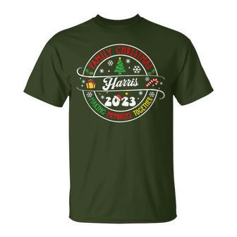 Harris Family Name Christmas Matching Surname Xmas 2023 T-Shirt - Seseable