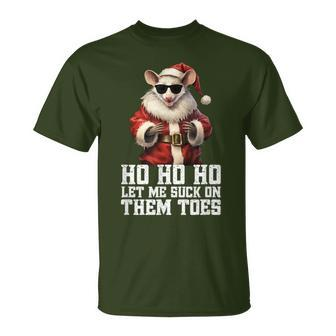 Hell Yeah I Suck Toes Possum Santa Embarrassing Christmas T-Shirt - Monsterry