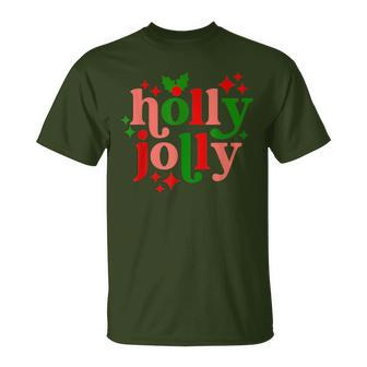Have A Holly-Jolly Colorful Christmas Mistletoe Xmas Holiday T-Shirt - Monsterry UK