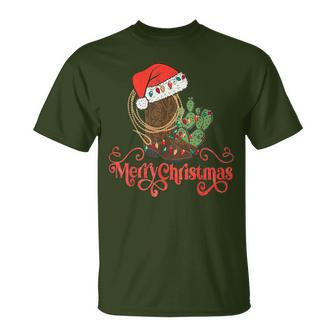 Howdy Christmas Western Xmas Cowboy Boots Country Christmas T-Shirt | Mazezy