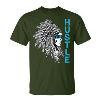 Hustle Native American Indian Girl Rap Lover Christmas T-Shirt - Monsterry DE