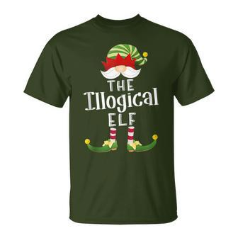 Illogical Elf Group Christmas Pajama Party T-Shirt - Monsterry UK