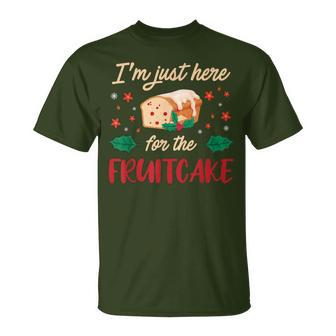 I'm Just Here For The Fruitcake Matters Christmas Cake T-Shirt - Monsterry