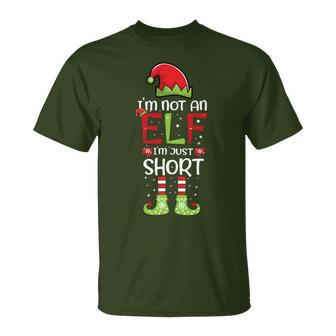 I'm Not An Elf Im Just Short Christmas Family Matching T-Shirt - Seseable
