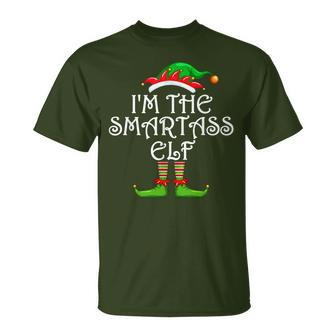 I'm The Smartass Elf Matching Family Group Christmas T-Shirt - Monsterry