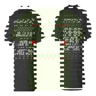 I'm So Good Santa Came Twice Santa Matching Couple Christmas T-Shirt | Mazezy
