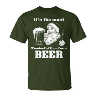 It's The Most Wonderful Time For A Beer Christmas T-Shirt - Monsterry