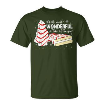 It's The Most Wonderful Time Of The Year Tree Cakes Xmas T-Shirt - Monsterry