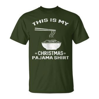 Japanese Ramen Christmas Pajama- Noodles Xmas T-Shirt - Monsterry