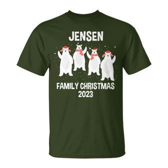 Jensen Family Name Jensen Family Christmas T-Shirt - Seseable