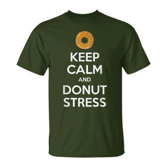 Keep Calm And Donut Stress Christmas T-Shirt - Monsterry