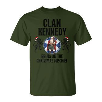 Kennedy Clan Christmas Scottish Family Name Party T-Shirt - Seseable
