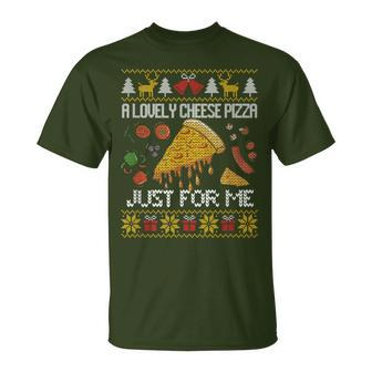 A Lovely Cheese Pizza Just For Me Alone Home Christmas T-Shirt | Mazezy