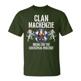 Mackenzie Clan Christmas Scottish Family Name Party T-Shirt | Seseable CA