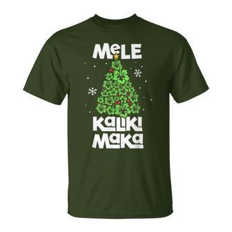 Mele Kalikimaka Hawaiian Christmas Tree Hawaii T-Shirt - Monsterry UK