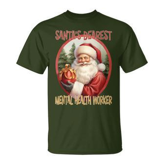 Mental Health Worker Christmas Holiday Love Xmas T-Shirt - Monsterry