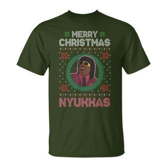 Merry Christmas Nyukkas Christmas Apparel T-Shirt - Seseable