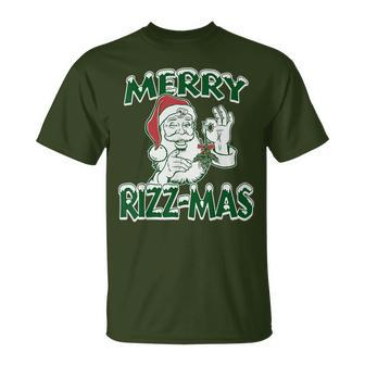 Merry Rizz-Mas Santa Christmas T-Shirt - Seseable