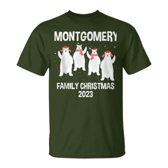 Montgomery Family Name Montgomery Family Christmas T-Shirt - Seseable