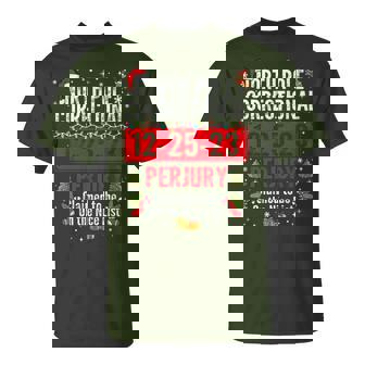 North Pole Correctional Christmas Santas Nice List T-Shirt - Thegiftio