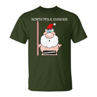 North Pole Dancer Christmas Santa T-Shirt - Monsterry CA