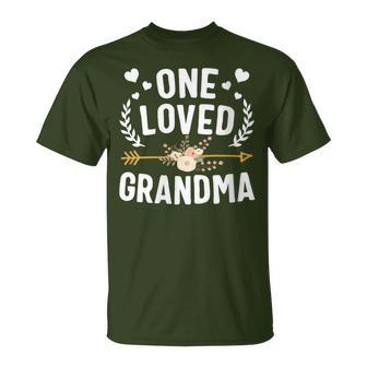 One Loved Grandma Cute Thanksgiving Christmas T-Shirt - Monsterry AU