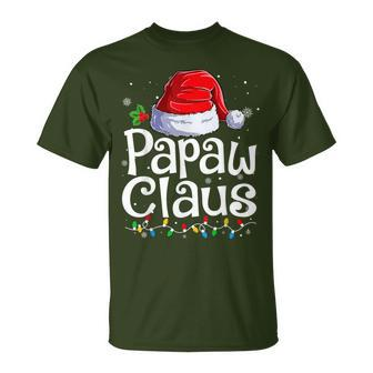 Papaw Claus Xmas Santa Matching Family Christmas Pajamas T-Shirt - Thegiftio UK