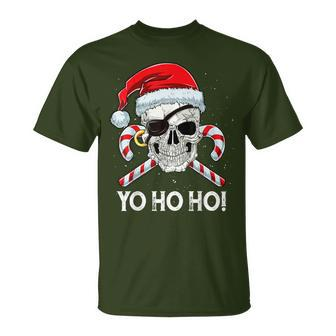 Pirate Santa T Christmas Boys Yo Ho Ho Xmas T-Shirt - Seseable