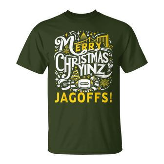 Pittsburgh Christmas Yinz Jagoff Ugly T-Shirt - Monsterry DE