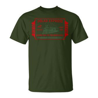 Retro Christmas North Pole Polar Express All Abroad Family T-Shirt - Monsterry