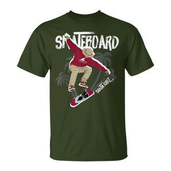 Retro Vintage Santa Cruz Boy Skateboarding Streetwear T-Shirt - Monsterry