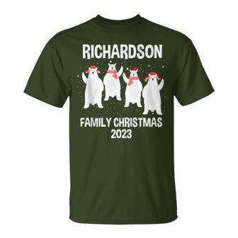 Richardson Family Name Richardson Family Christmas T-Shirt - Seseable