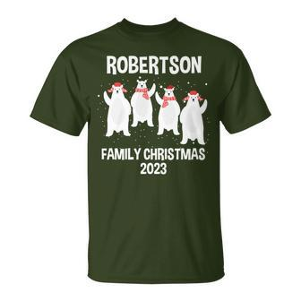 Robertson Family Name Robertson Family Christmas T-Shirt - Seseable