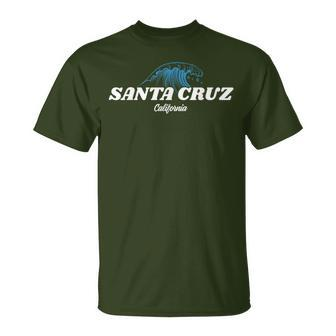 Santa Cruz California Vintage Retro 80S Surfer T-Shirt - Seseable