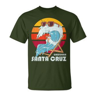 Santa Cruz California Vintage Retro S T-Shirt - Seseable