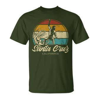 Santa Cruz City California Souvenir Vintage Retro T-Shirt - Seseable