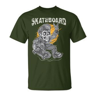 Santa Cruz Skateboard Retro Vintage Skateboarding Skull Boy T-Shirt - Monsterry CA