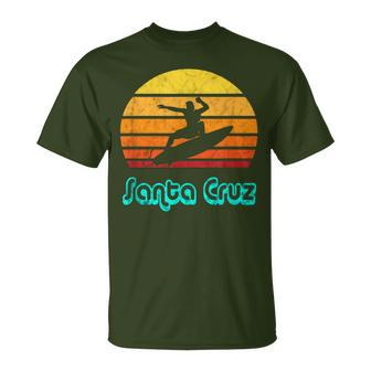 Santa Cruz Souvenir Retro Surf Vintage California T-Shirt - Monsterry UK