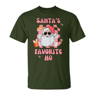 Santas Favorite Ho Inappropriate Christmas Outfit T-Shirt - Monsterry AU
