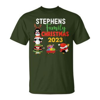 Stephens Family Name Stephens Family Christmas T-Shirt - Seseable