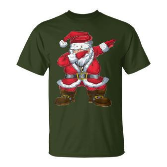 Tanzender Santa Claus Dabbing Weihnachtsmann Weihnachten T-Shirt - Seseable
